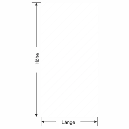 Glastür Milchglasfolie Schrägstreifen 10/1 - Ansicht Farbauswahl und Anleitung zur Größenberechnung