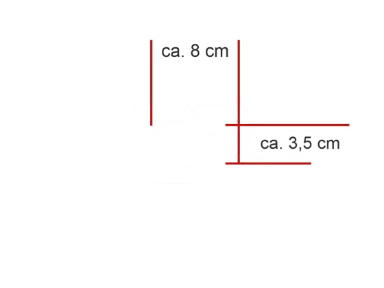 Glastür Milchglasfolie Schraffur - Ansicht Farbauswahl und Anleitung zur Größenberechnung