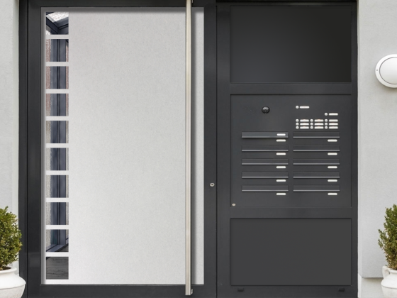 Preview: Glastür Milchglasfolie Vierecke