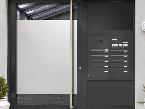 Preview: Glastür Milchglasfolie Zuschnitt auf Haustür