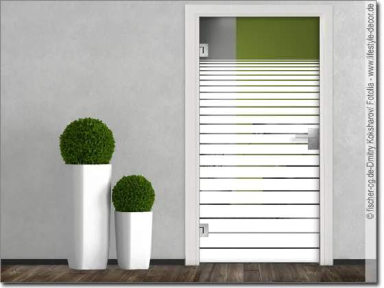 Glastür Sichtschutzfolie Verlauf