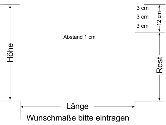 Preview: Klarglastür Sichtschutzfolie Streifen 3/1 cm