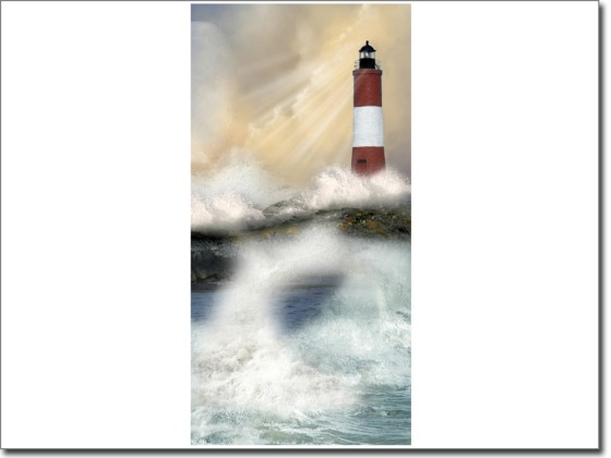 Preview: Türfolie Leuchtturm Preview: Türfolie Leuchtturm