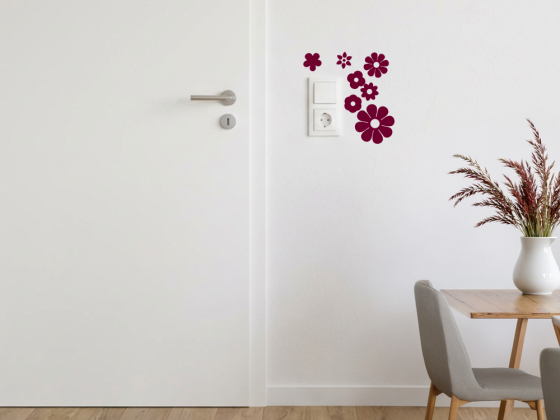 Preview: Lichtschalter Deko Motiv 4 Blume