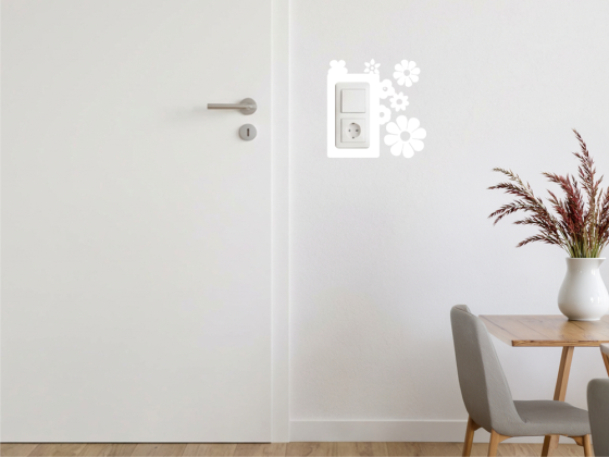 Preview: Lichtschalter Deko Motiv 4 Blume