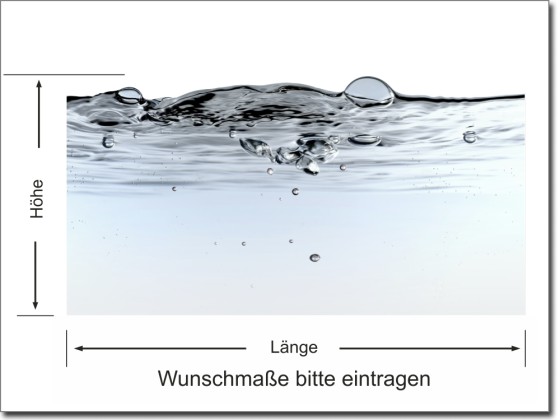 Preview: Milchglas Druck Wasserperlen Preview: Milchglas Druck Wasserperlen