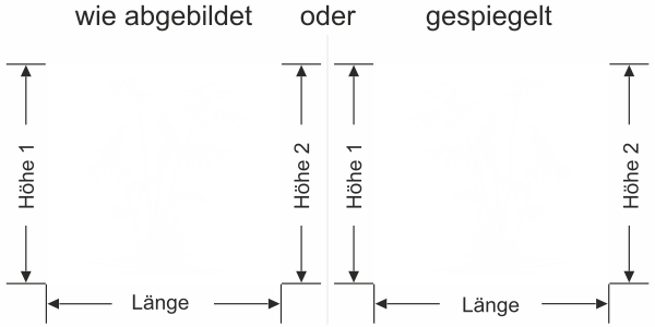 Preview: Milchglasfolie Bambus und Vögel am Seeufer