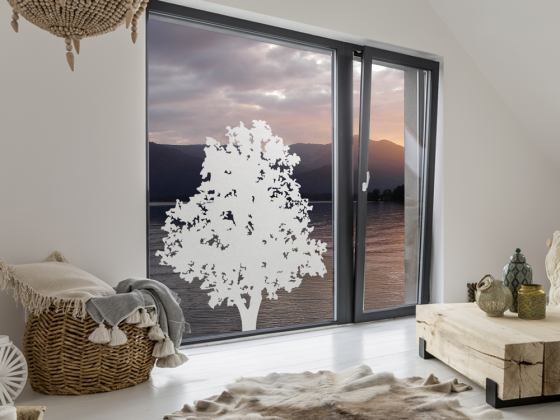 Preview: Milchglasfolie Baum