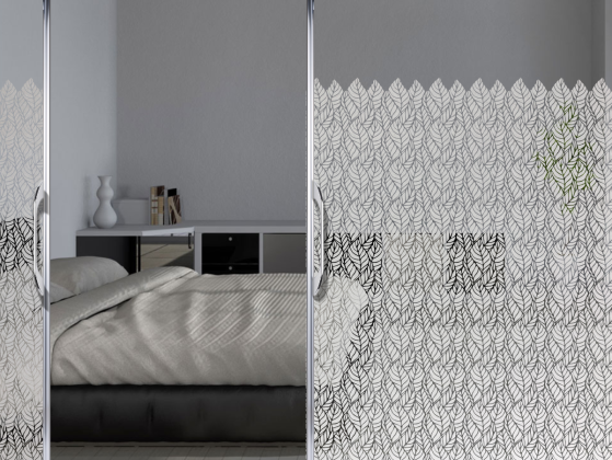 Milchglasfolie Blättermeer