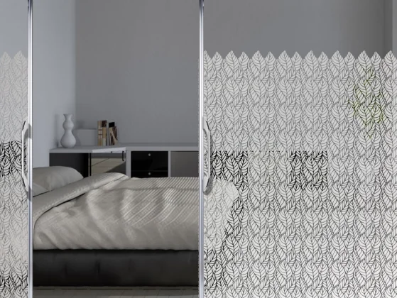 Milchglasfolie Blättermeer