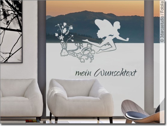 Preview: Milchglasfolie Blumenfee Preview: Milchglasfolie Blumenfee