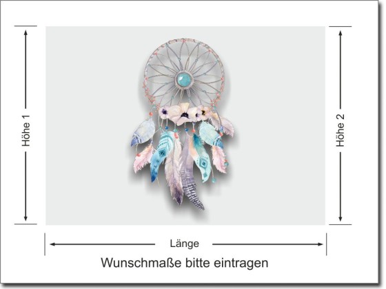 Preview: Milchglasfolie Farbiger Traumfänger Preview: Milchglasfolie Farbiger Traumfänger
