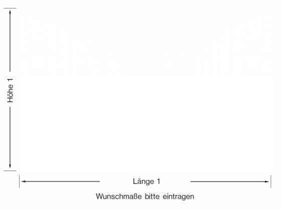 Preview: Milchglasfolie Gewerbe Fluchtperspektive - Ansicht Ausrichtung mit Farbauswahl