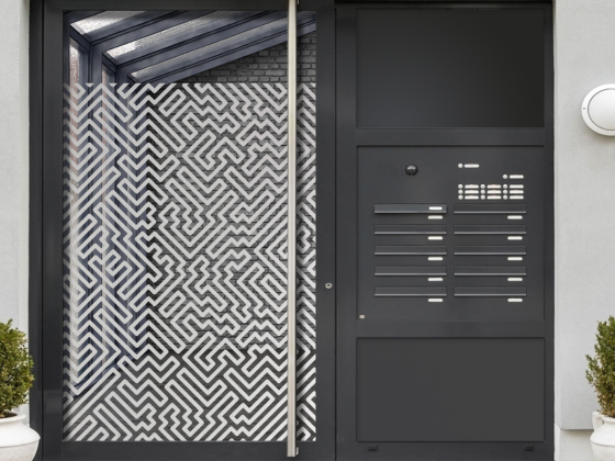 Preview: Milchglasfolie Gewerbe Labyrinth