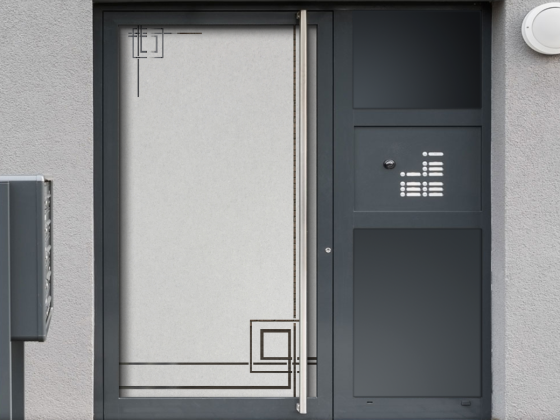 Preview: Milchglasfolie Gewerbe Modern