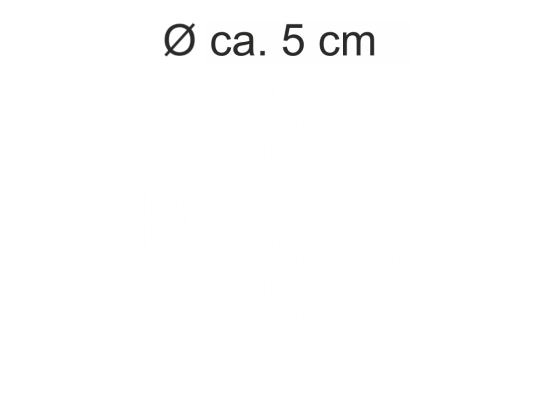 Preview: Sichtschutzfolie mit Lebensblume Muster 5 cm