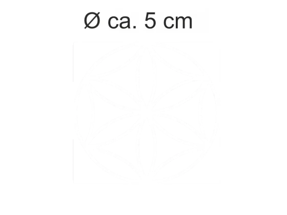 Sichtschutzfolie mit Lebensblume Muster 5 cm