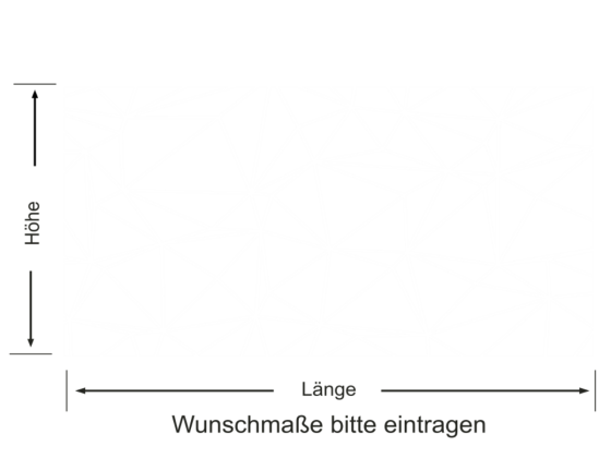 Preview: Milchglasfolie Polygonnetz