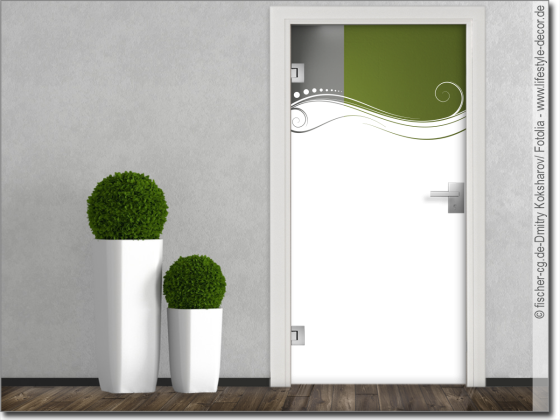 Preview: Milchglasfolie Sichtschutz Ornament