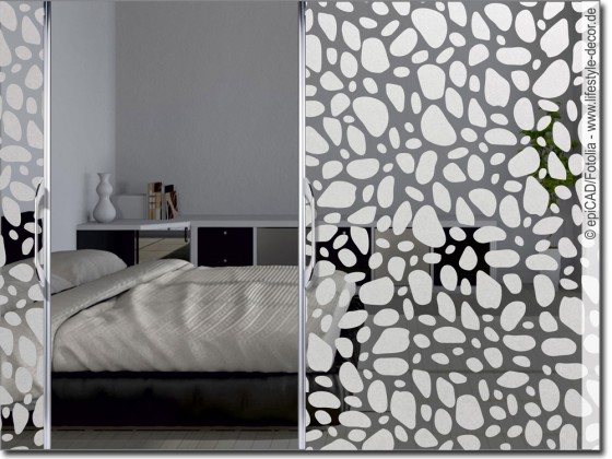 Preview: Milchglasfolie Steine Preview: Milchglasfolie Steine