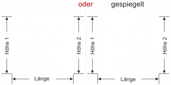 Preview: Milchglasfolie Ufergräser und Störche
