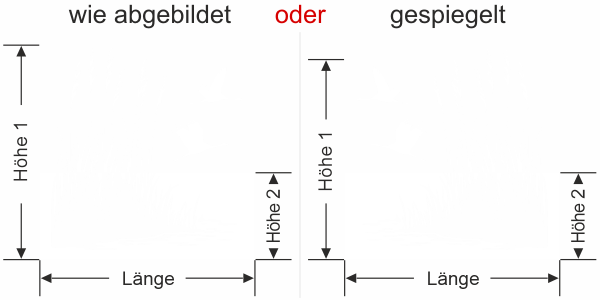 Preview: Milchglasfolie Ufergräser und Störche