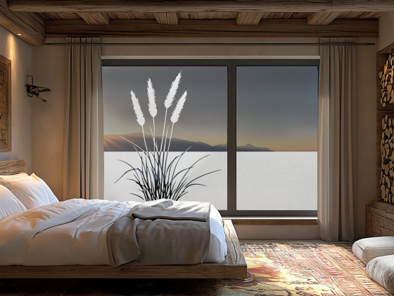 Preview: Milchglasfolie Ziergras