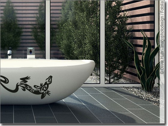 Preview: Möbelaufkleber Echse Jolanda