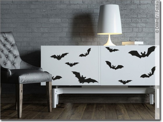 Preview: Möbelaufkleber Fledermäuse