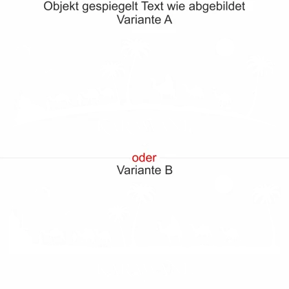 Möbelsticker Wüste - Ansicht Ausrichtung und Farbauswahl