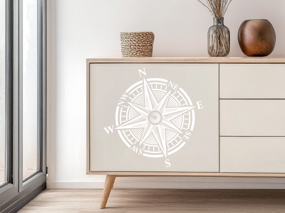 Preview: Ansicht Farbauswahl Möbeltattoo Kompass