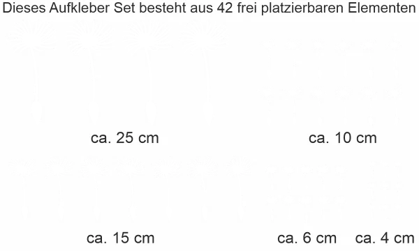 Möbelaufkleber Pusteblume