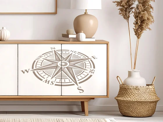 Möbelsticker Windrose