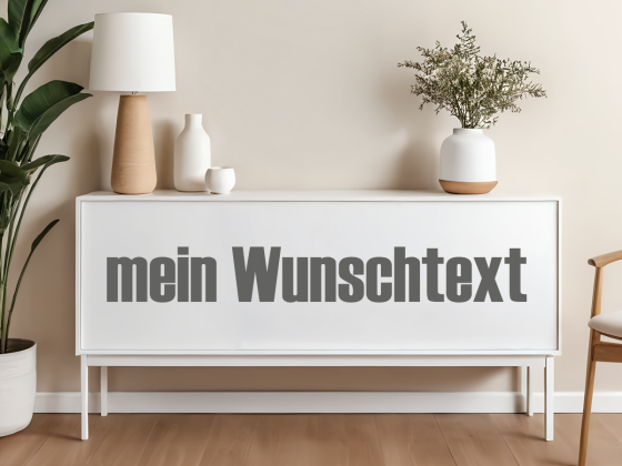 Möbelaufkleber Wunschtext | 28