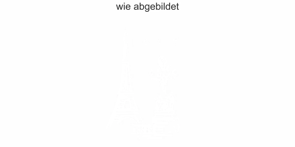 Sticker Möbel Eiffelturm Paris - Ansicht Ausrichtung und Farbauswahl