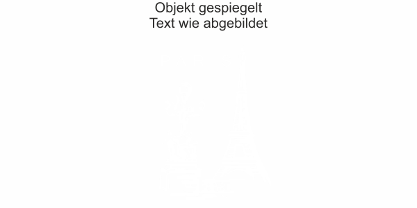 Preview: Sticker Möbel Eiffelturm Paris - Ansicht Ausrichtung und Farbauswahl