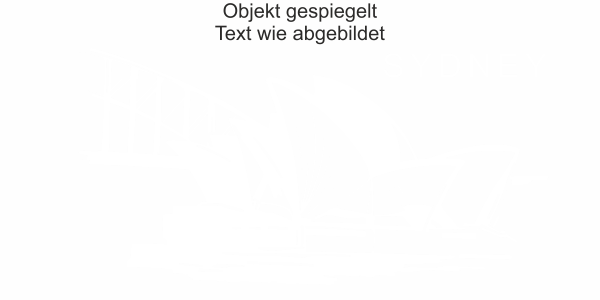 Preview: Möbelsticker Opernhaus Sydney - Ansicht Ausrichtung und Farbauswahl