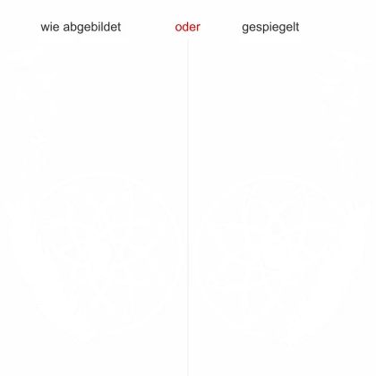 Möbeltattoo mit Traumfänger und Feder - Ansicht Ausrichtung und Farbauswahl