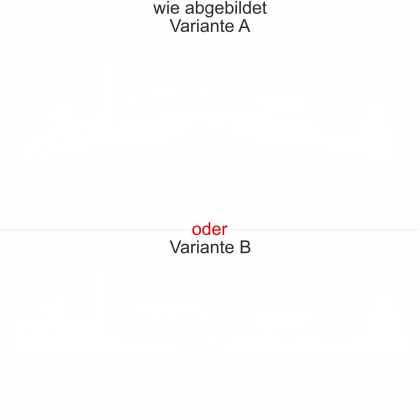 Preview: Möbelfolie selbstklebend Venedig - Ansicht Ausrichtung mit Farbauswahl und Variante