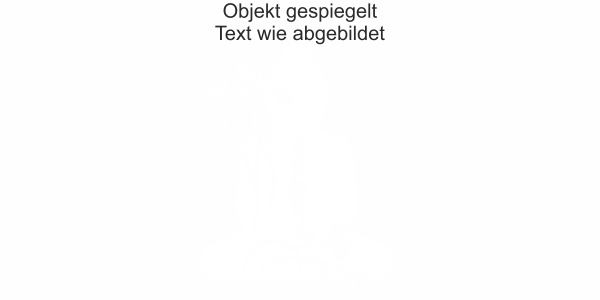 Preview: Möbeltattoo mit Wellness Buddha Motiv - Ansicht Ausrichtung mit Farbauswahl Vorschlag 2