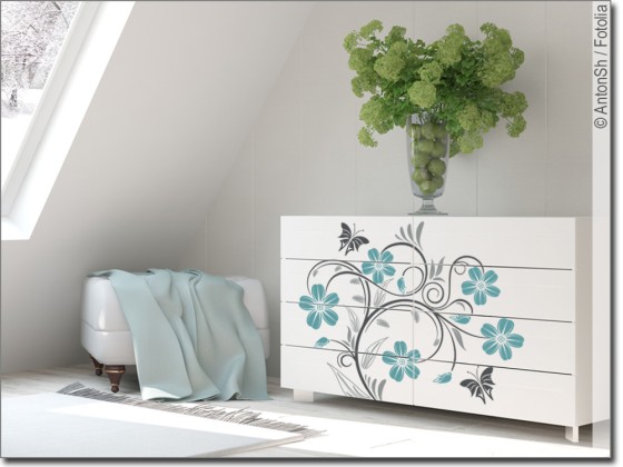 Preview: Möbeltattoo Dekorative Ranke