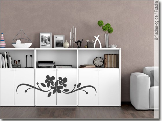 Preview: Möbeltattoo Florales Ornament