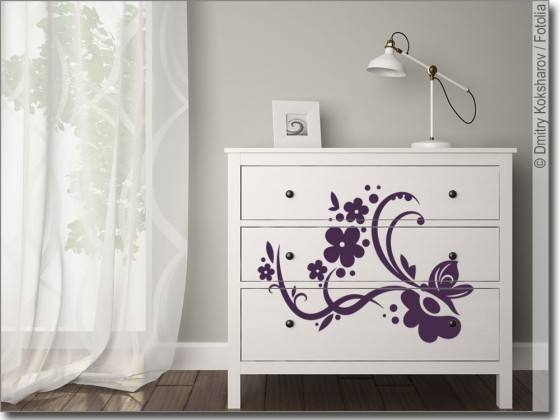 Preview: Möbeltattoo Ornament Blumenwind Preview: Möbeltattoo Ornament Blumenwind