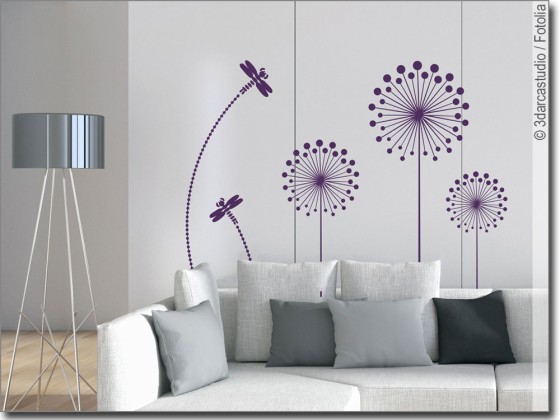 Preview: Möbelfolie Pusteblume Design