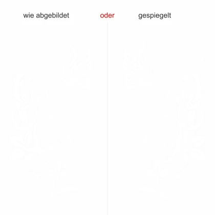 Möbeldekor mit Schmetterling - Ansicht Ausrichtung und Farbauswahl