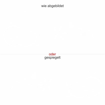Möbeltattoo mit Ornament Dreamland - Ansicht Ausrichtung und Farbauswahl