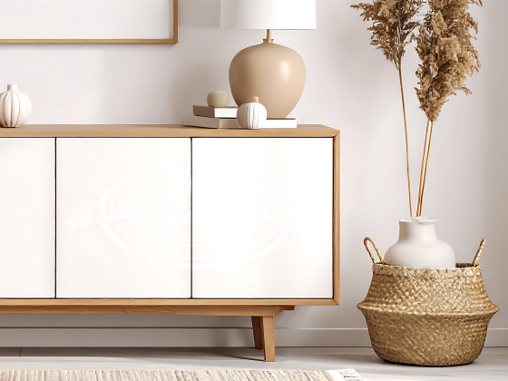 Preview: Ansicht Farbauswahl Möbelsticker Windrose