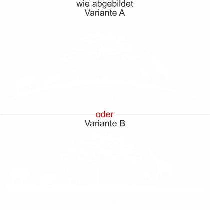 Möbelsticker Afrika - Ansicht Ausrichtung und Farbauswahl