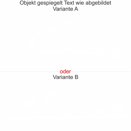Preview: Möbelsticker Afrika - Ansicht Ausrichtung und Farbauswahl