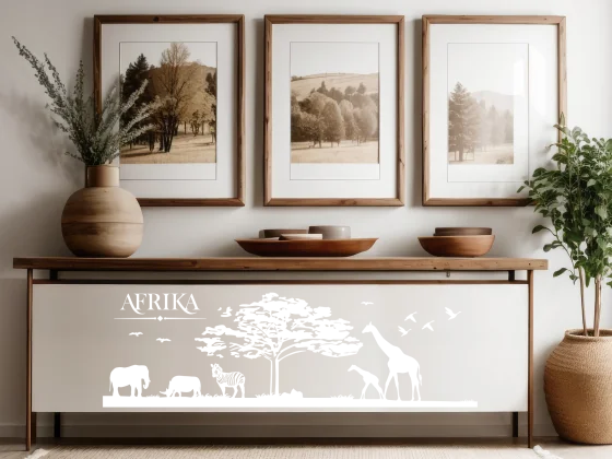 Möbelsticker Afrika - Ansicht Ausrichtung und Farbauswahl